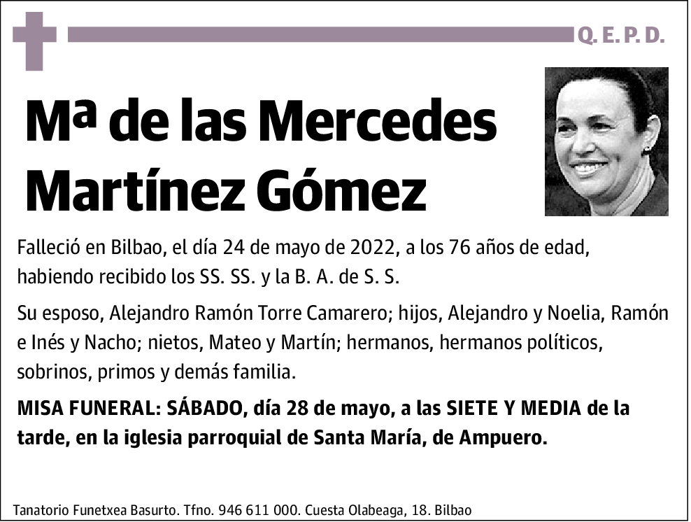 María de Las Mercedes Martínez Gómez