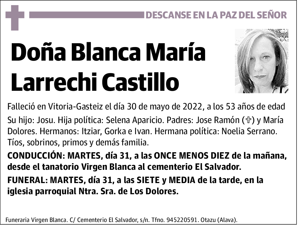Blanca María Larrechi Castillo