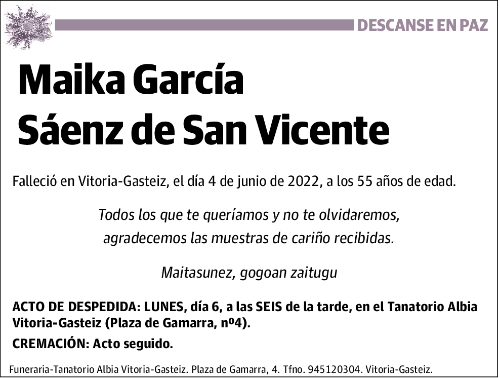 Maika García Sáenz de San Vicente