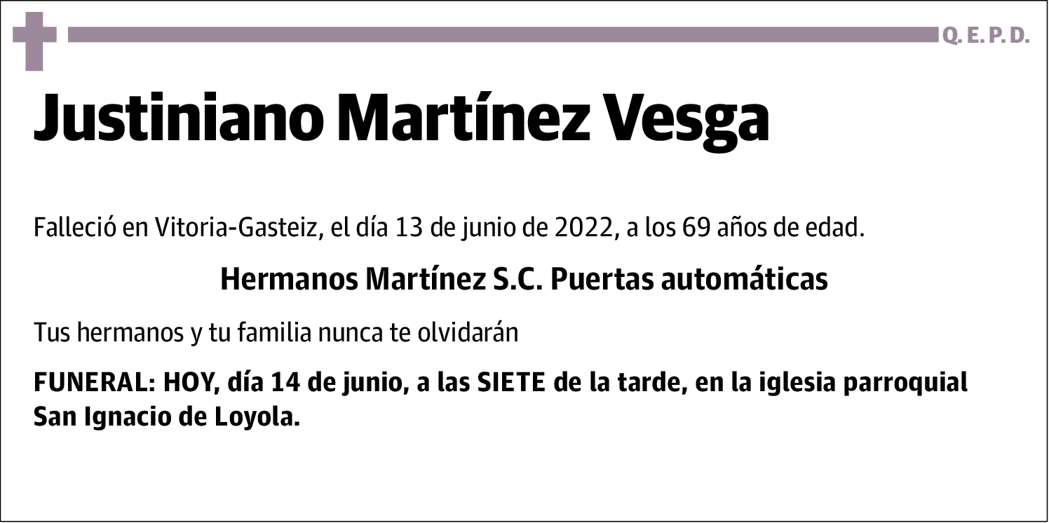 Justiniano Martínez Vesga