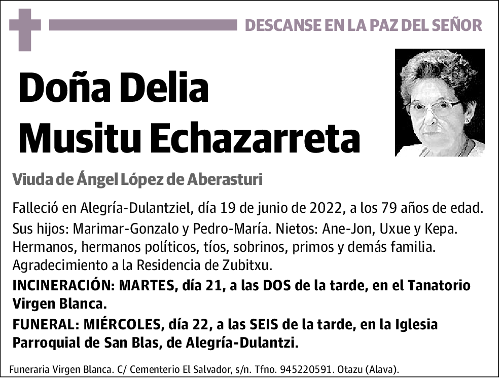 Delia Musitu Echazarreta