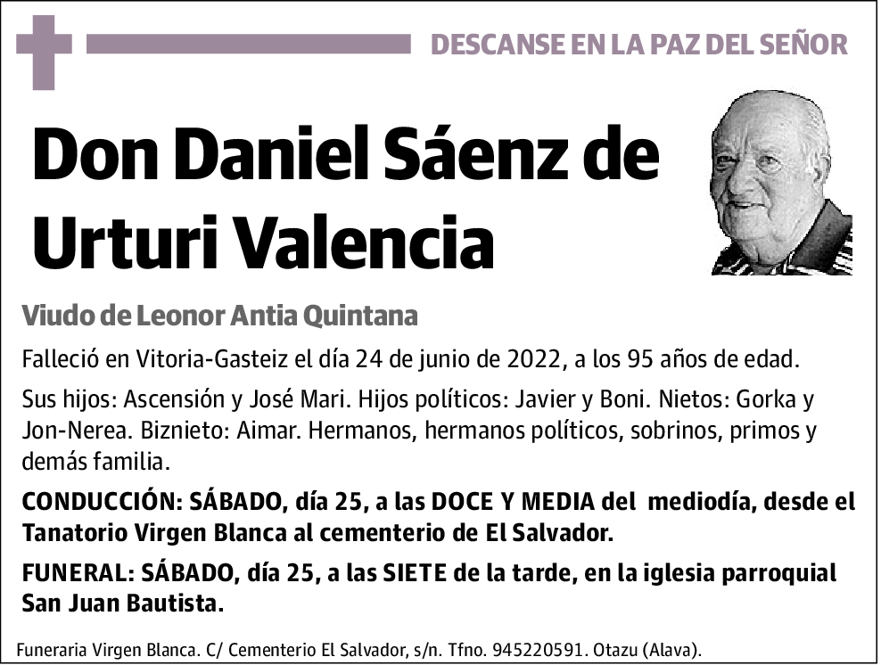 Daniel Sáenz de Urturi Valencia