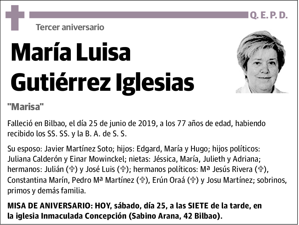 María Luisa Gutiérrez Iglesias