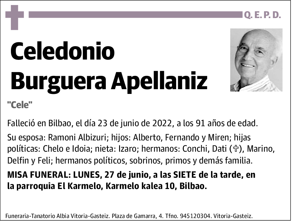 Celedonio Burguera Apellaniz