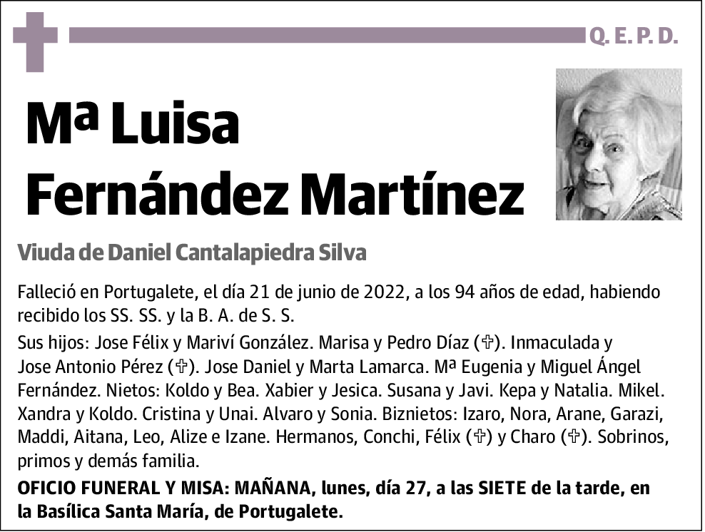 Mª Luisa Fernández Martínez