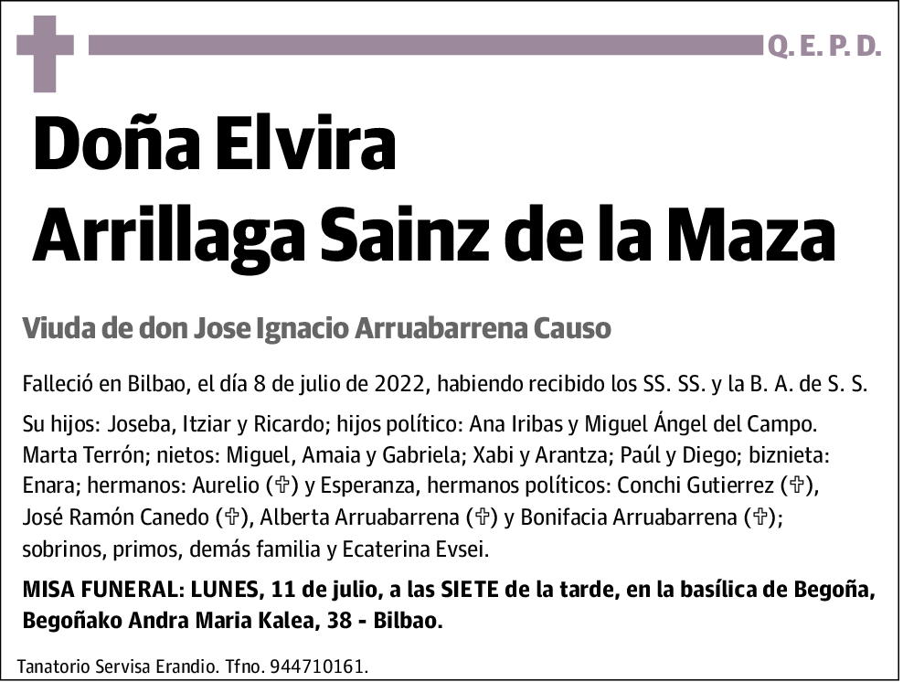 Elvira Arrillaga Sainz de la Maza