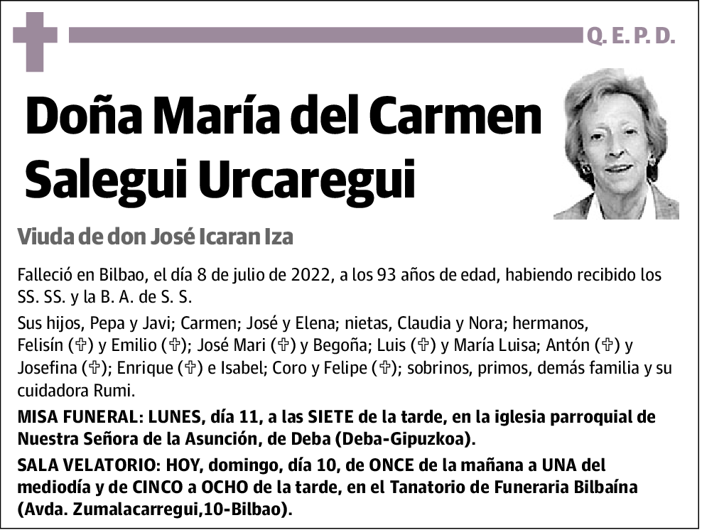 María del Carmen Salegui Urcaregui