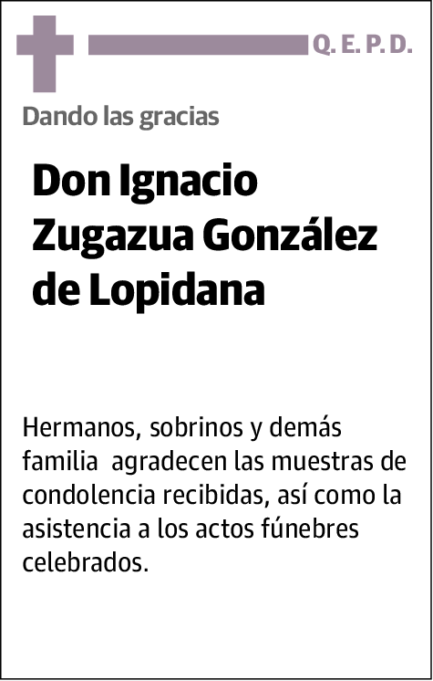 Ignacio Zugazua González de Lopidana
