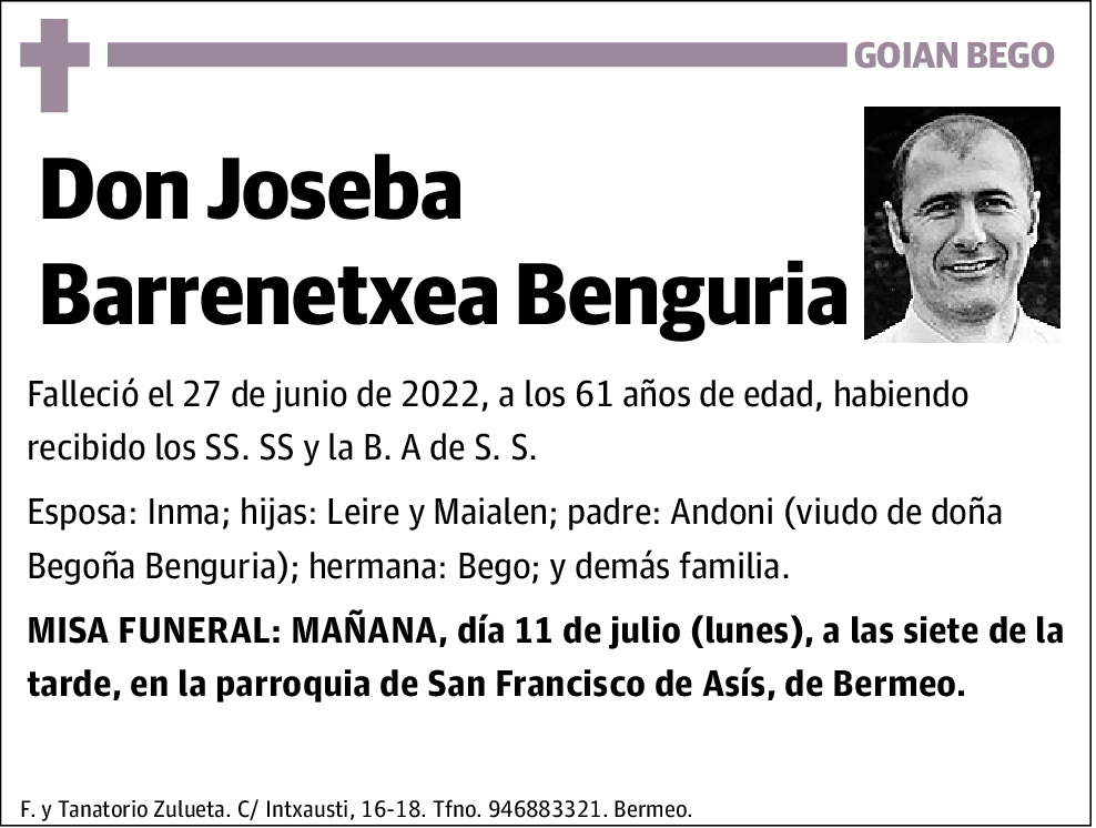 Joseba Barrenetxea Benguria