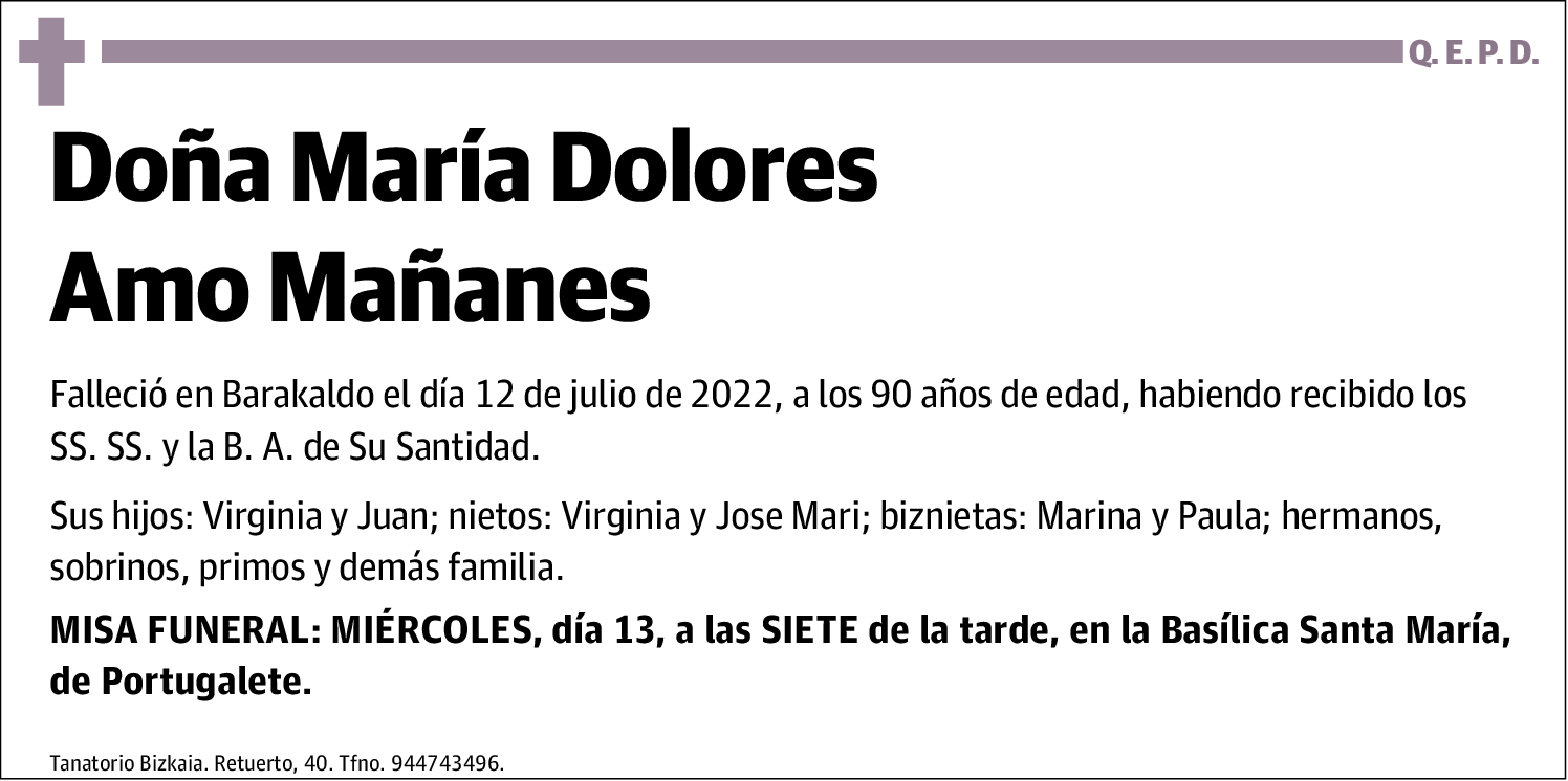 María Dolores Amo Mañanes