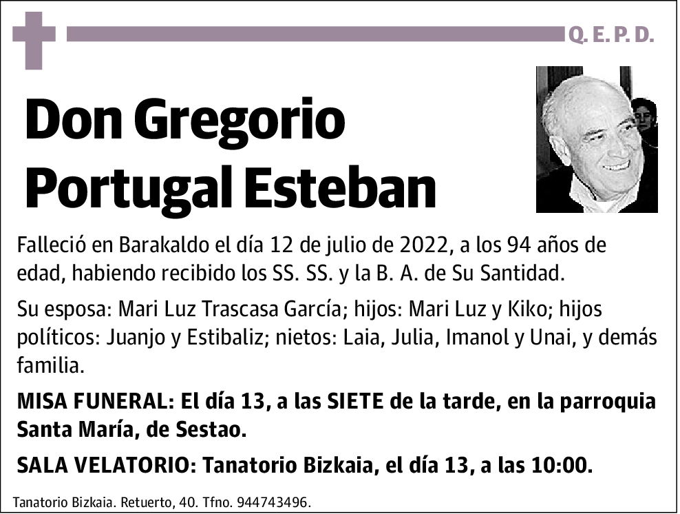 Gregorio Portugal Esteban