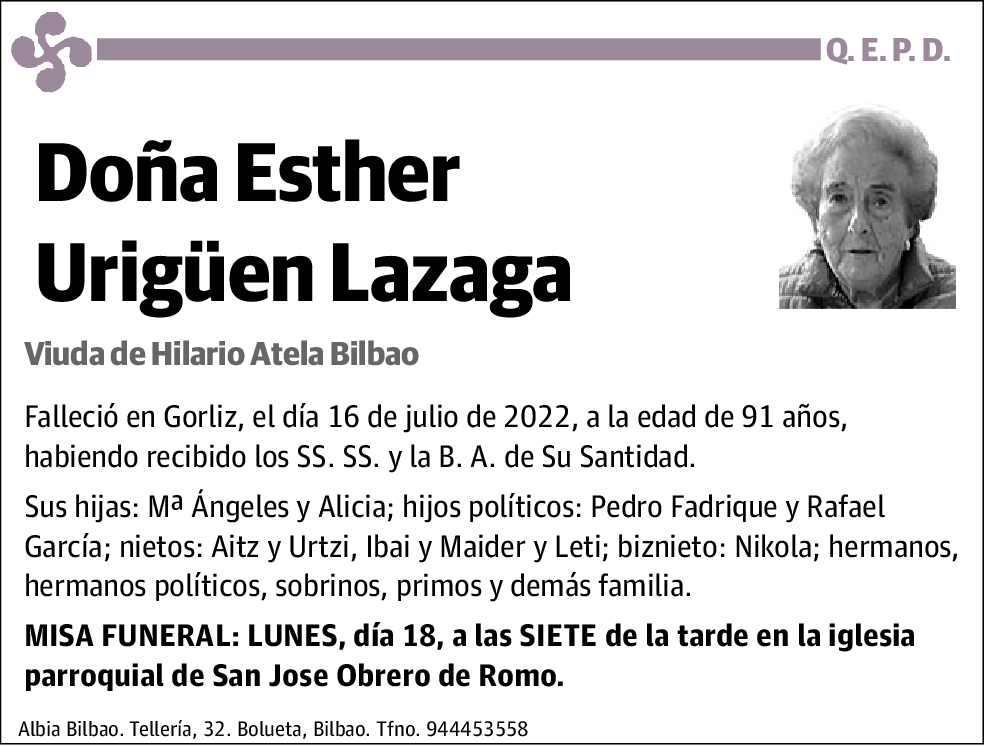 Esther Urigüen Lazaga