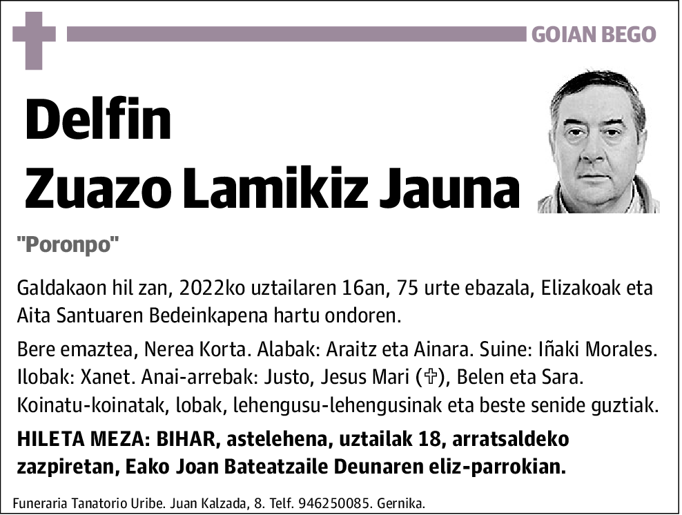 Delfin Zuazo Lamikiz