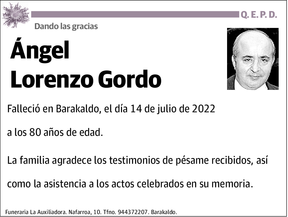 Ángel Lorenzo Gordo