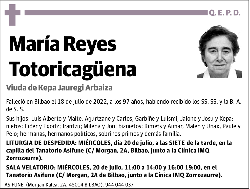 María Reyes Totoricagüena