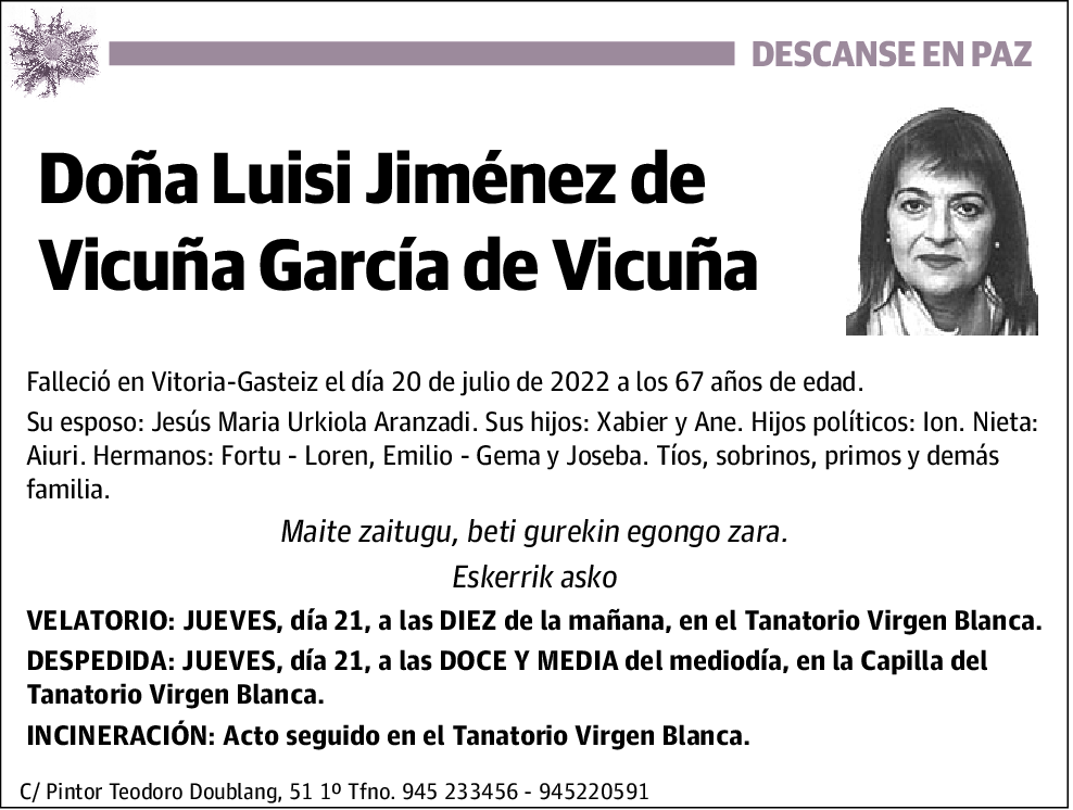 Luisi Jiménez de Vicuña García de Vicuña