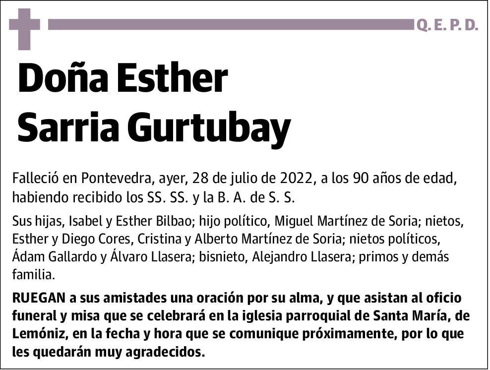 Esther Sarria Gurtubay