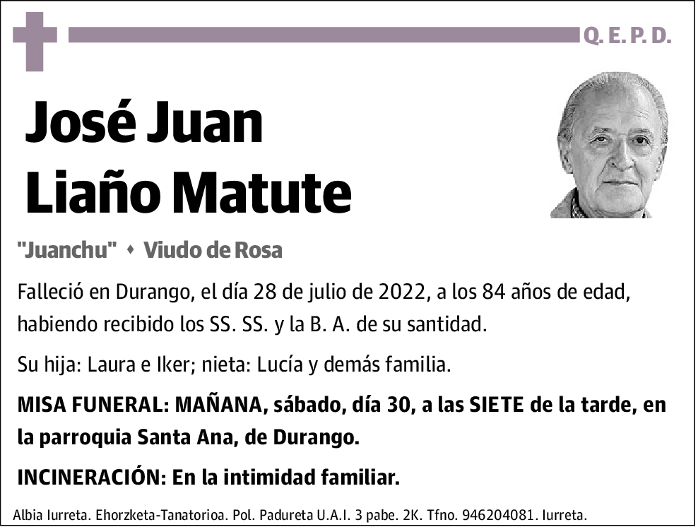 José Juan Liaño Matute