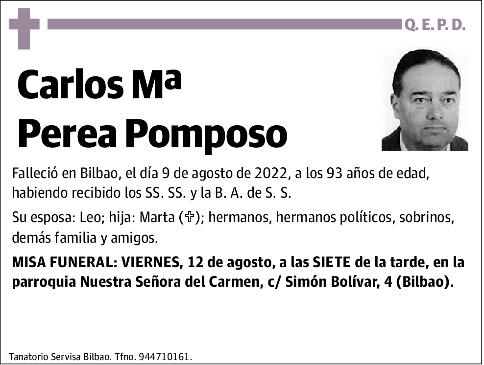 Carlos Mª Perea Pomposo