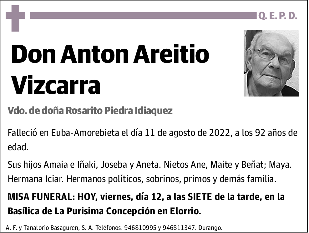 Antonio Areitio Vizcarra