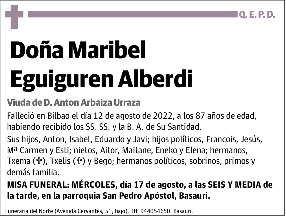 Maribel Eguguren Alberdi