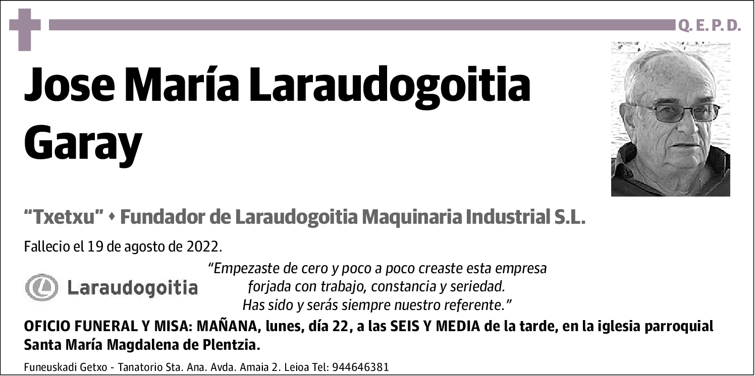 Jose María Laraudogoitia Garay
