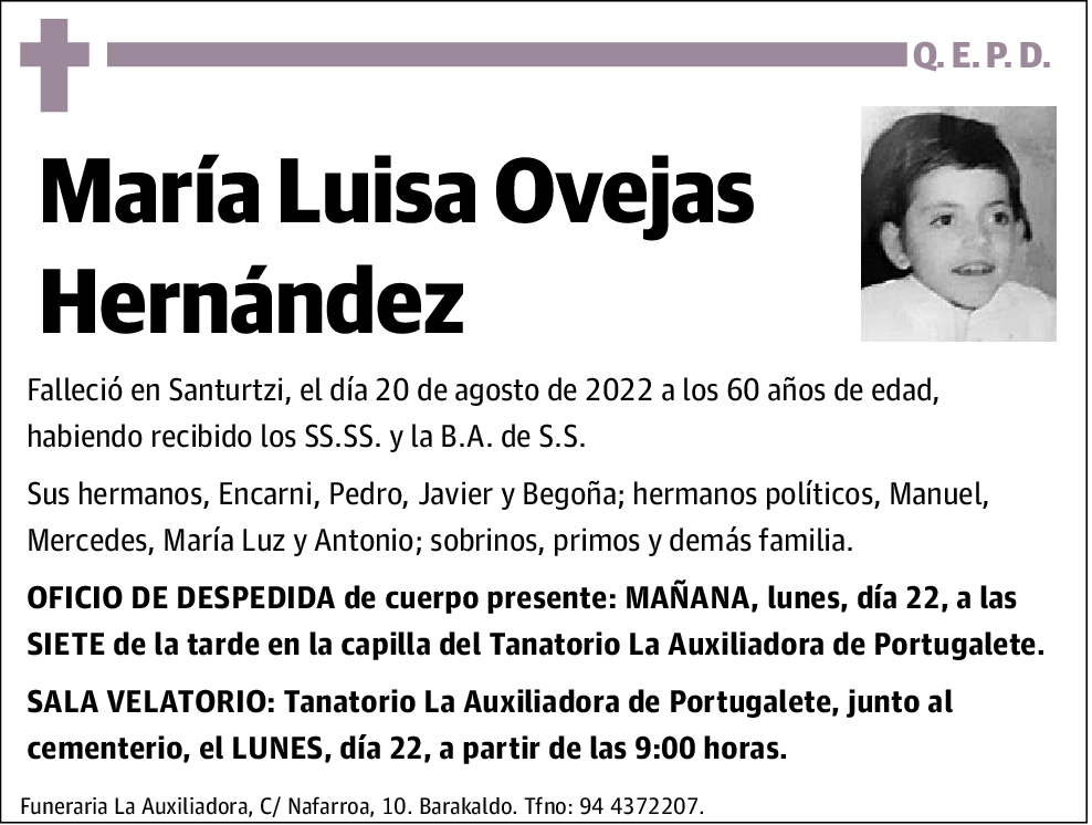 M Luisa Ovejas Hernández