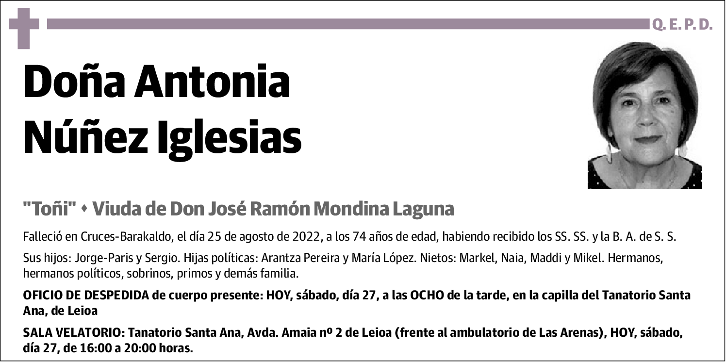 Antonia Núñez Iglesias