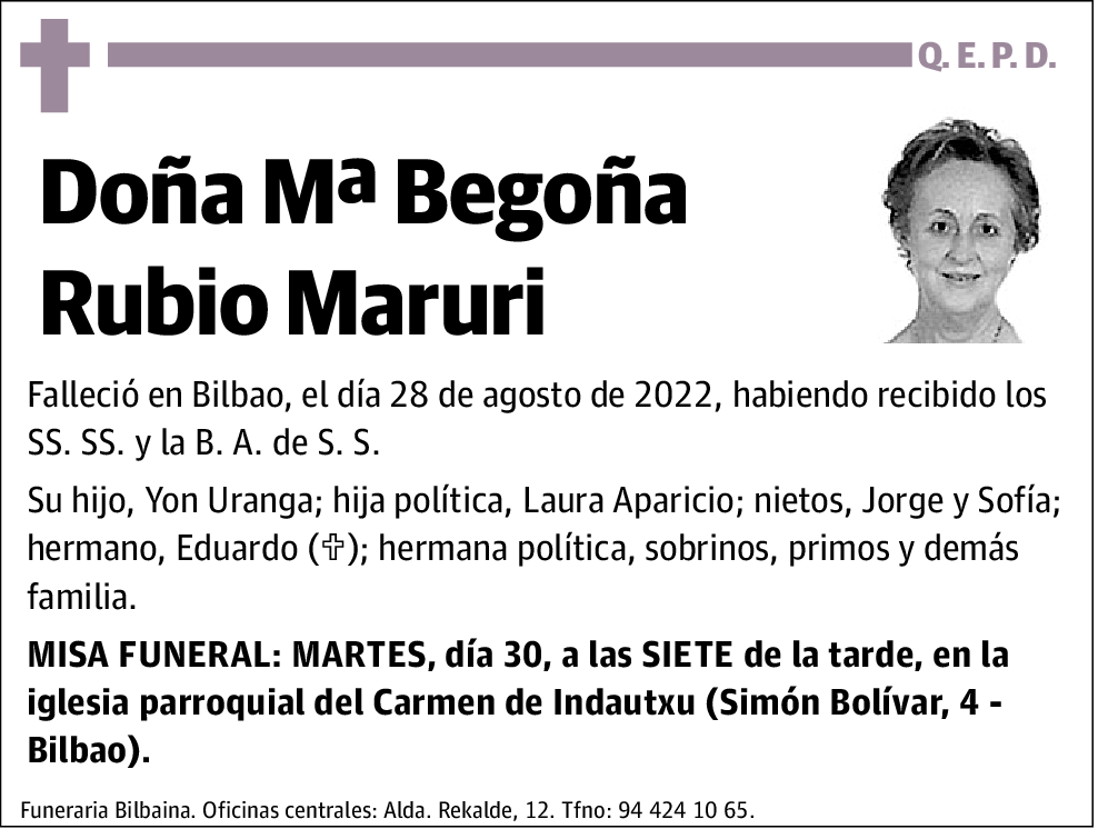 Maria Begoña Rubio Maruri