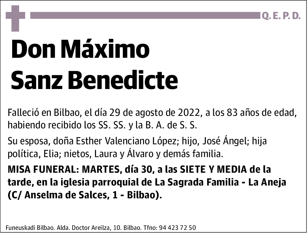 Máximo Sanz Benedicte