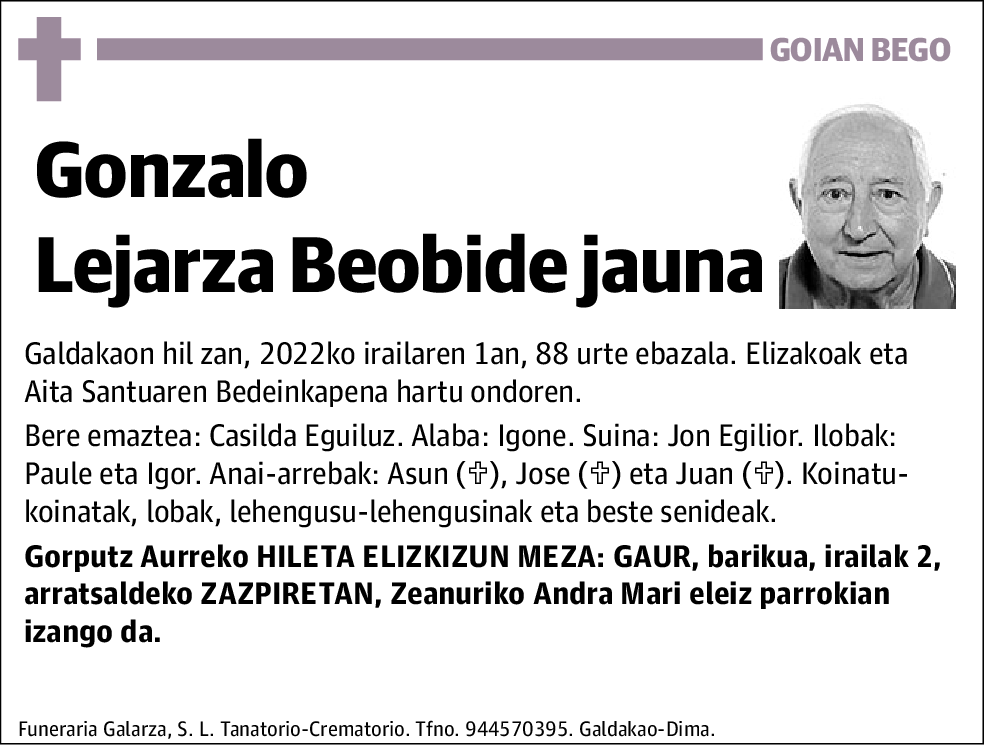 Gonzalo Lejarza Beobide