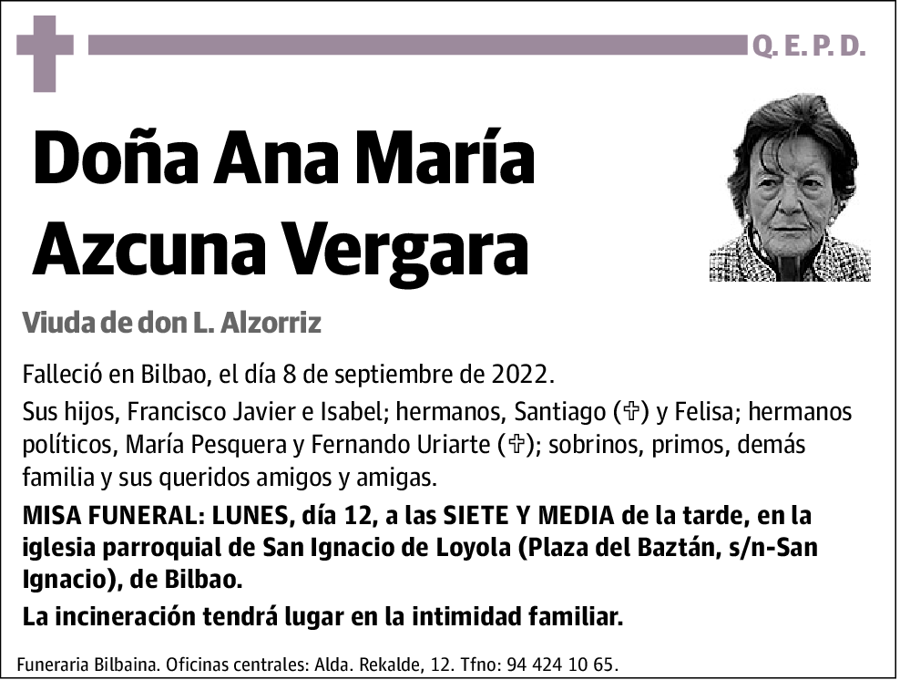 Ana María Azcuna Vergara