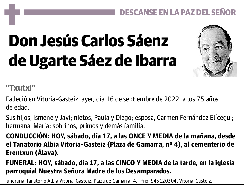Jesús Carlos Sáenz De Ugarte Sáez De Ibarra