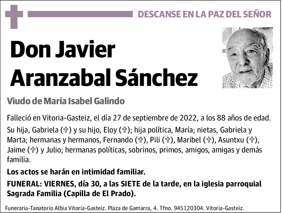 Javier Aranzabal Sánchez