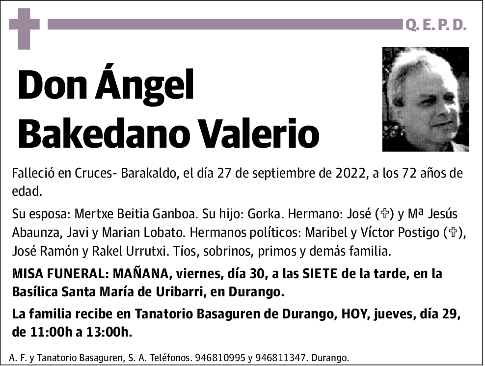 Ángel Bakedano Valerio