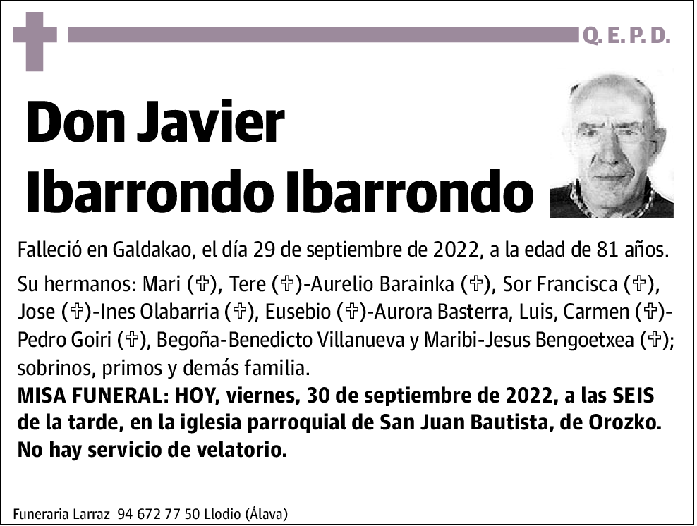 Javier Ibarrondo Ibarrondo