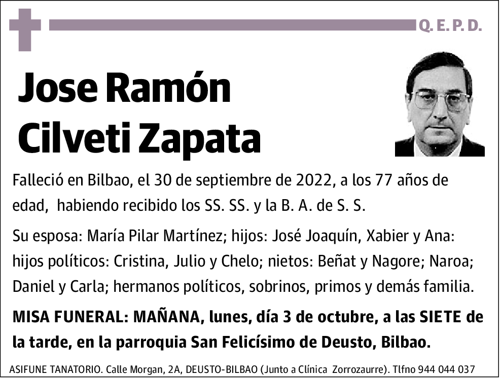 Jose Ramón Cilveti Zapata