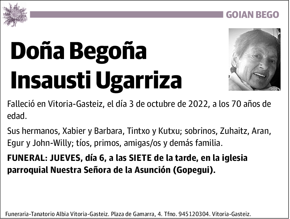 Begoña Insausti Ugarriza