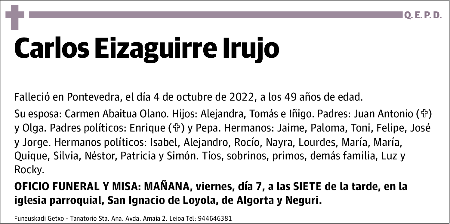 Carlos Eizaguirre Irujo