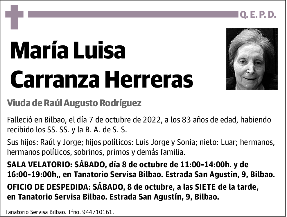 María Luisa Carranza Herreras