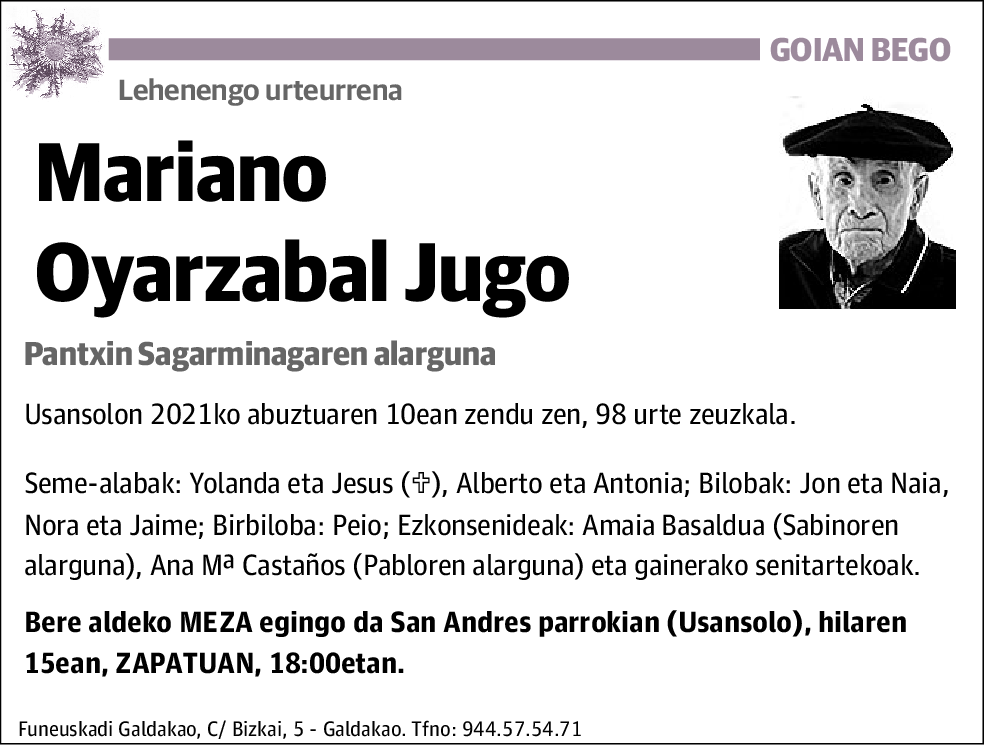 Mariano Oyarzabal Jugo