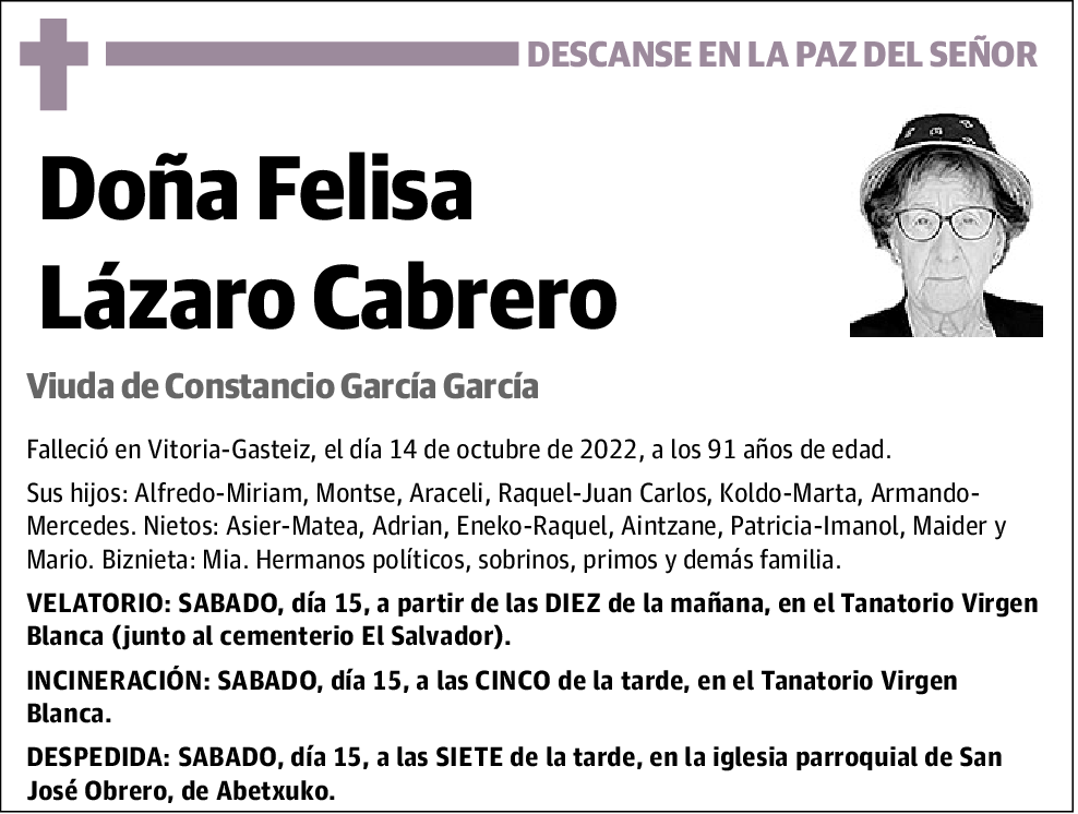 Felisa Lázaro Cabrero