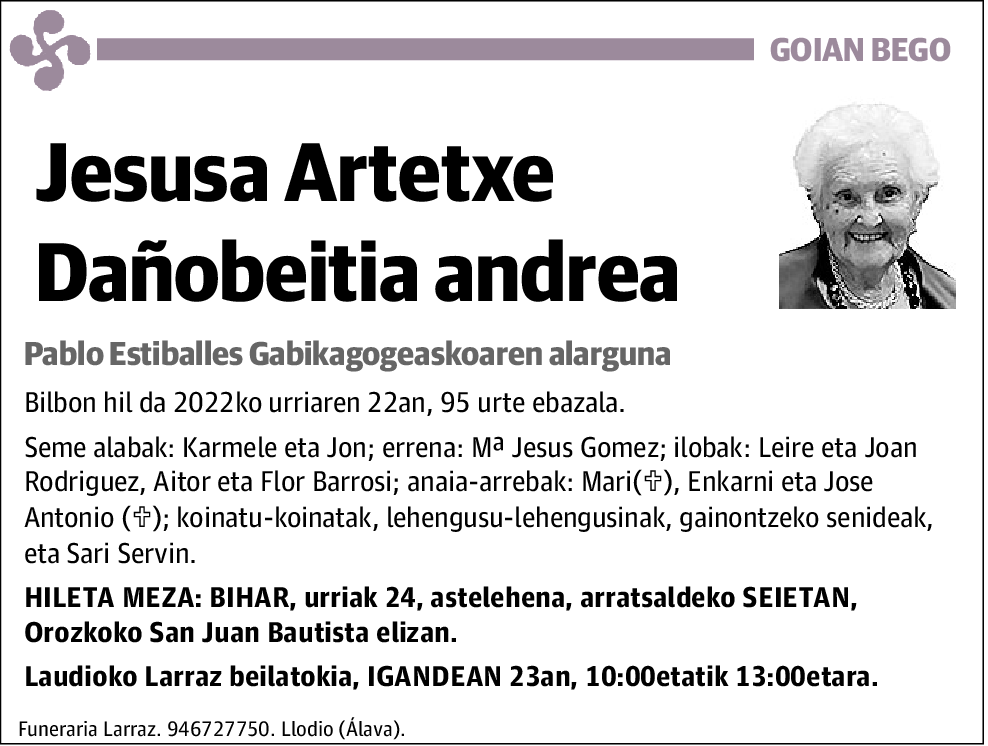Jesusa Artetxe Dañobeitia