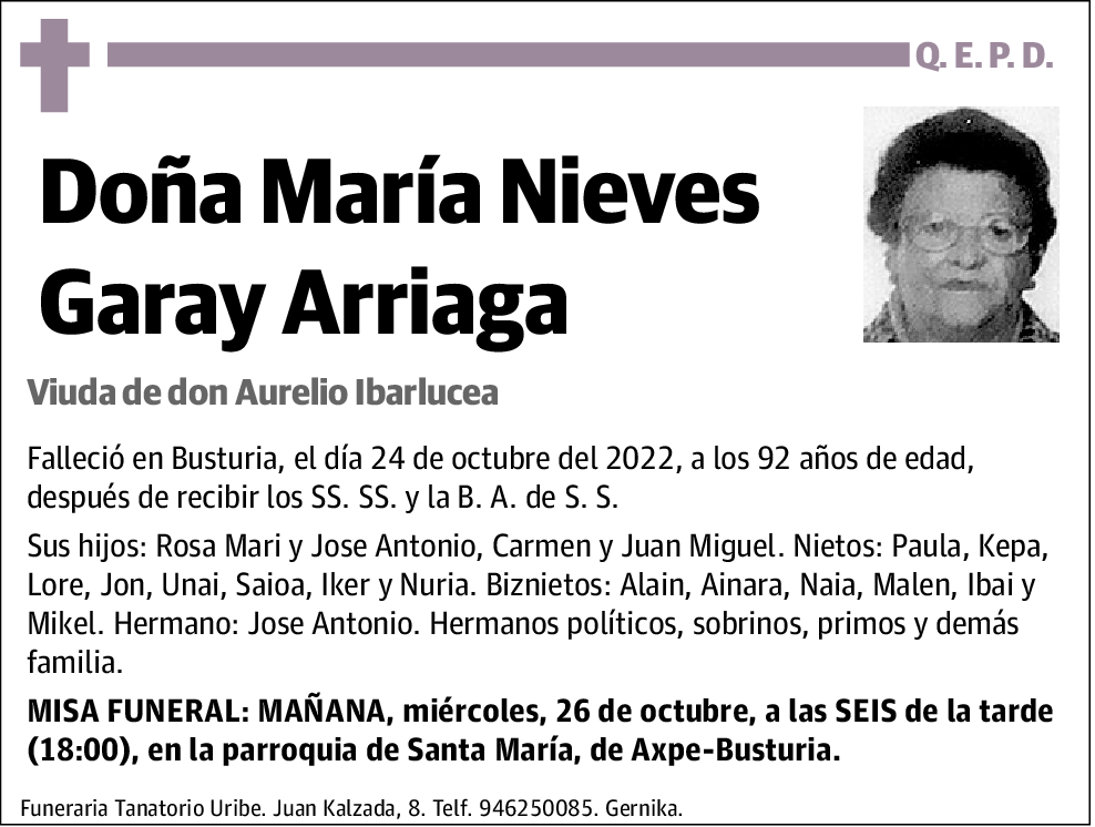 María Nieves Garay Arriaga