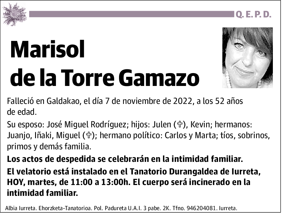 Marisol de La Torre Gamazo
