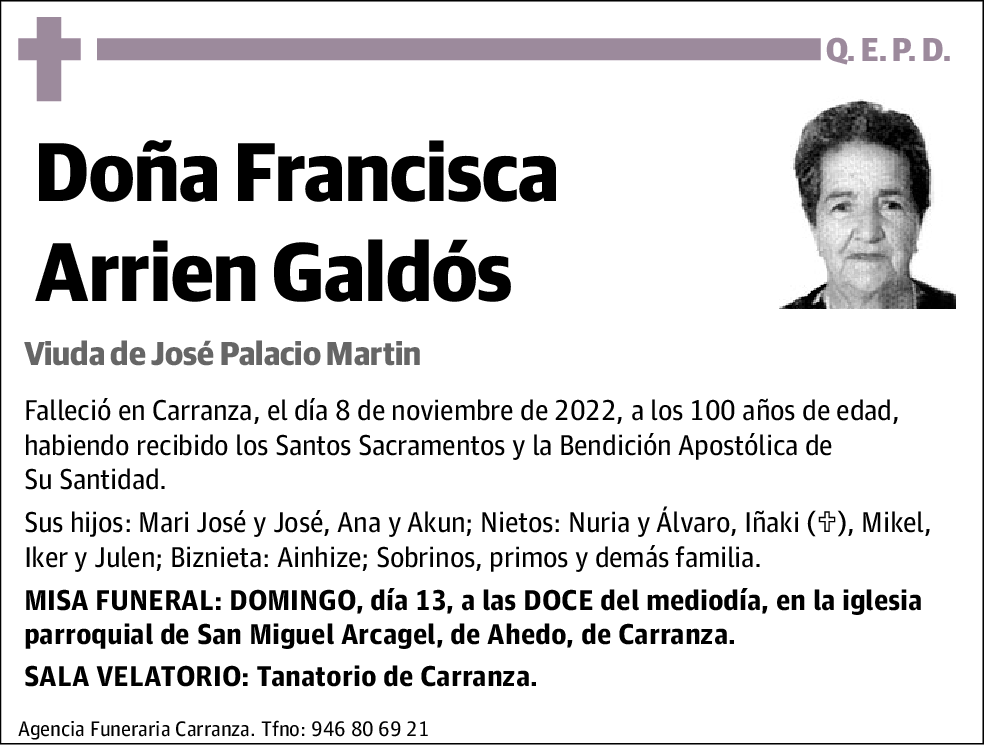 Francisca Arrien Galdós
