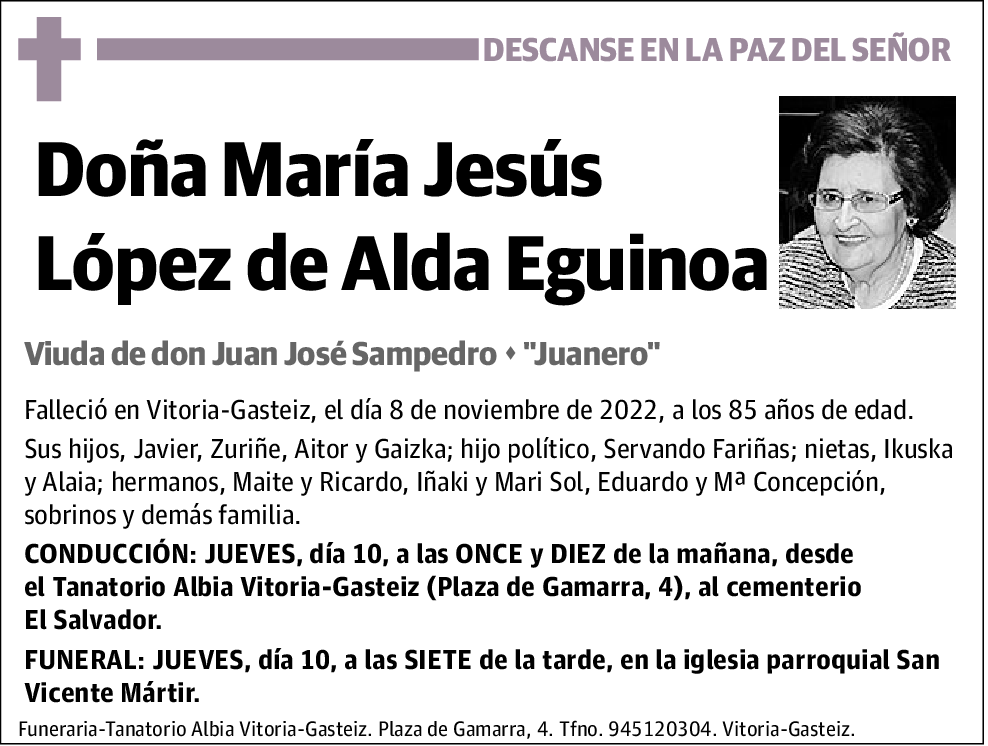 María Jesús López de Alda Eguinoa