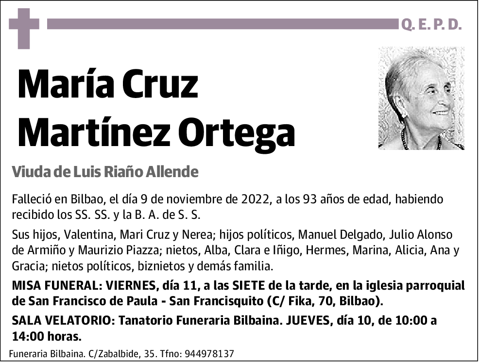 María Cruz Martínez Ortega