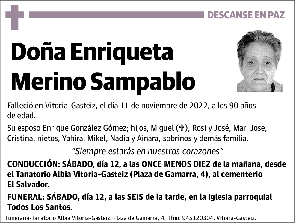Enriqueta Merino Sampablo