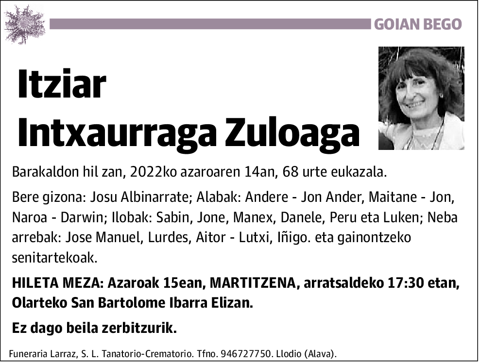 Itziar Intxaurraga Zuloaga